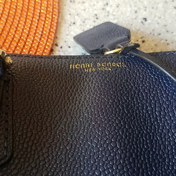 Henri Bedal satchel leather _ dark royal blue _ gold - Picture 7 of 16
